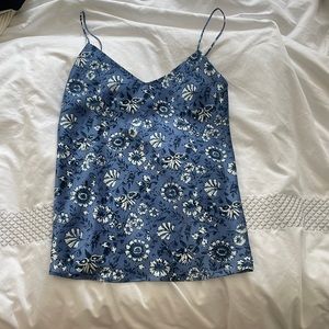 Club Monaco Floral Silk Tank